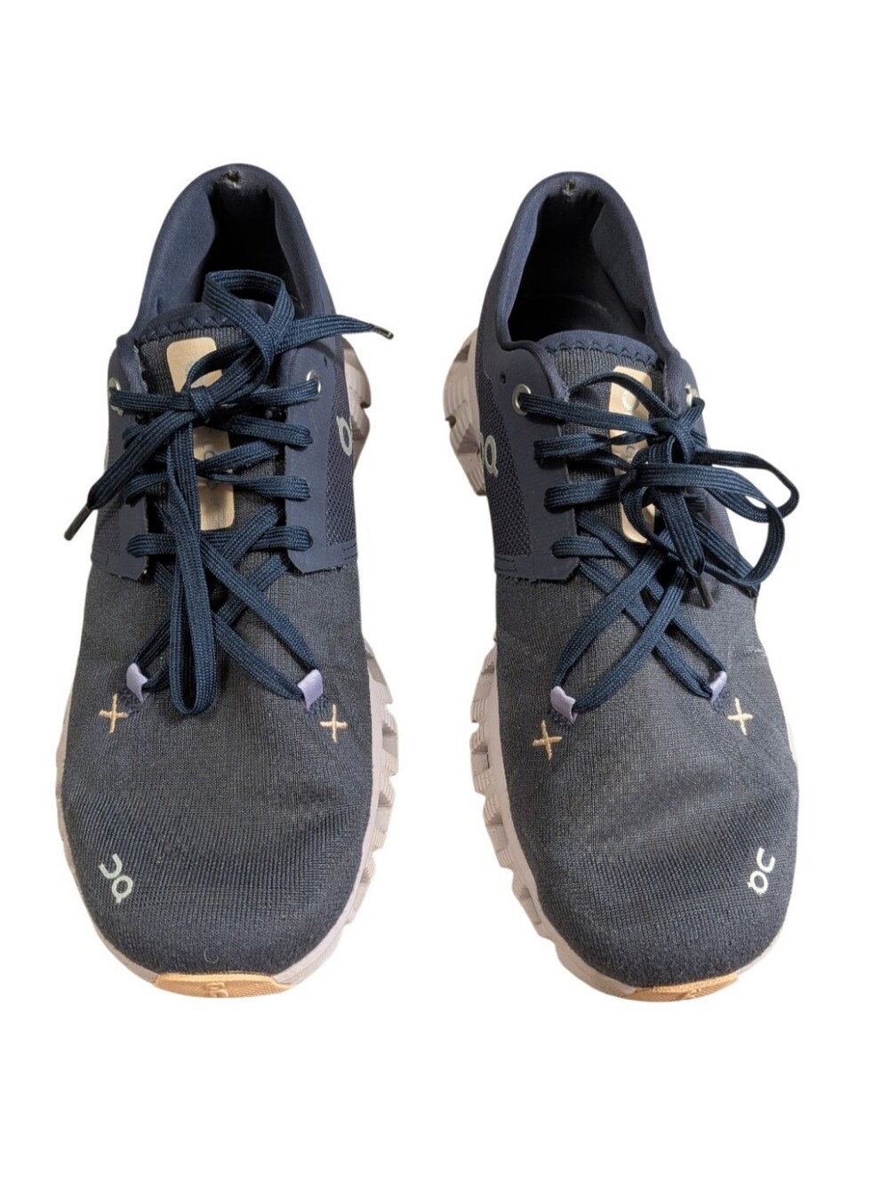 On Running Cloud X 3 Womens US 8,5 Iron Fade Navy Purple Sneaker Shoe 60.98097
